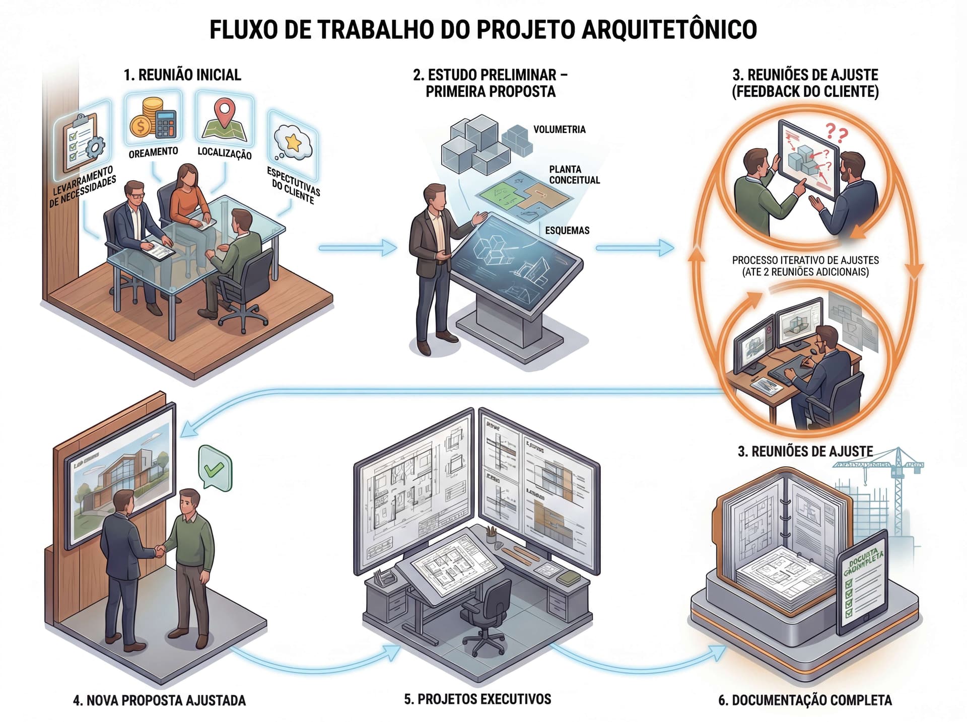 Processo de criação do projeto arquitetônico