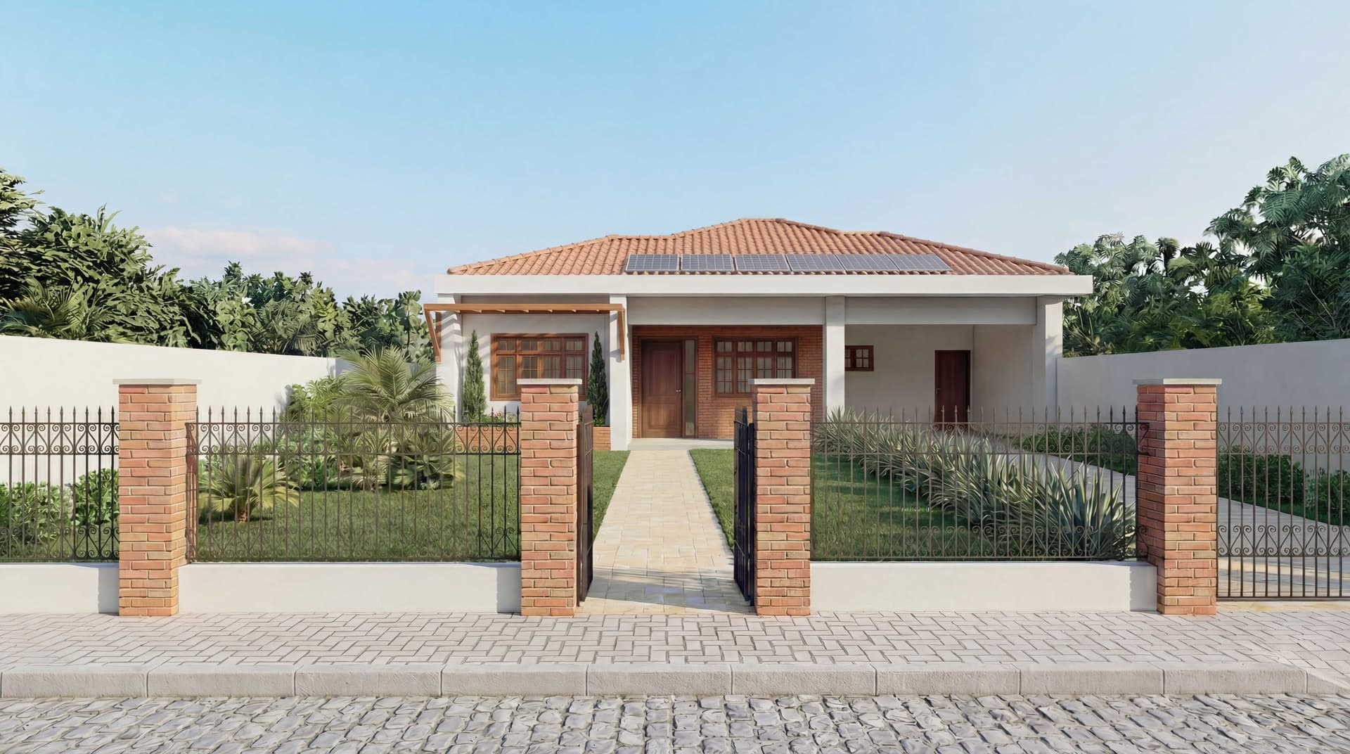 Casa Térrea com Pergolado